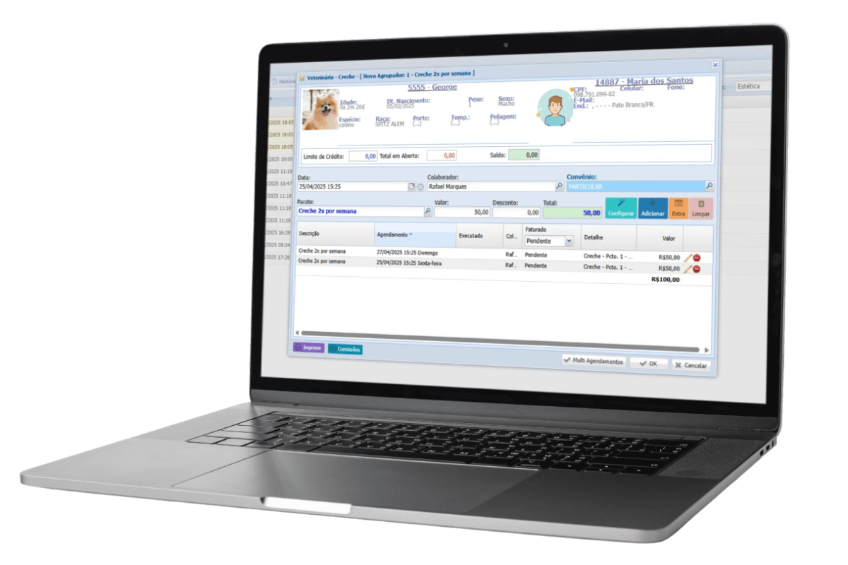 Sistema para PetShop DataOn Sistemas
